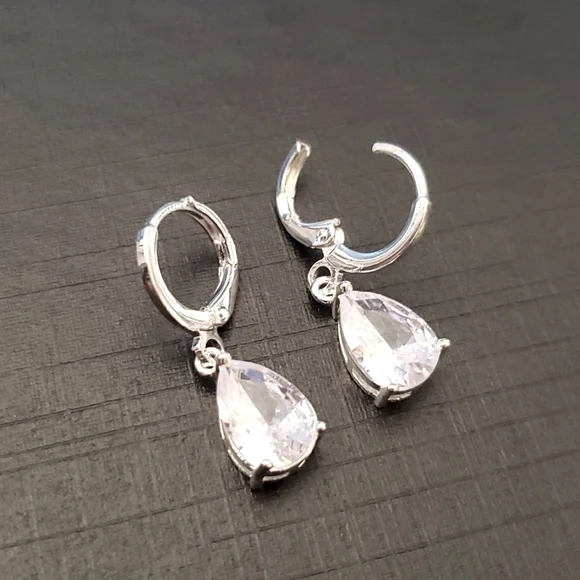 Waterdrop dangle cuff earrings - Picture 1 of 2